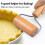 Dockapa Wooden Rolling Pin Small 9.5cm Non-stick Dough Roller 3