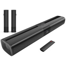 Saiyin Sound Bar for Smart TV, 2 in 1 Detachable Home Audio Soundbar Speaker,20” Sound Bar for TV with Optical/AUX/HDMI-ARC/Bluetooth Connection for