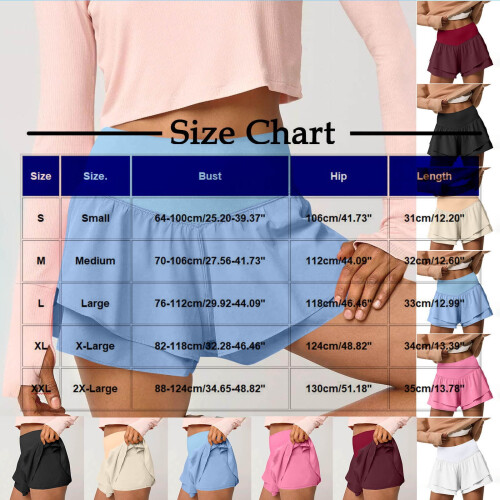 Damemode Casual Flæseshorts Ensfarvede Foldshorts 2