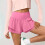 Damemode Casual Flæseshorts Ensfarvede Foldshorts 1