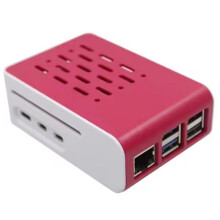 For Raspberry Pi 5th Generation B Red and White Cooling Box Shell Raspberry Pi Case Cooling Fan Protective Shell