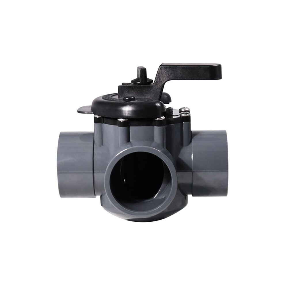 263028 Three Port Diverter Valve With 2In Pvc Pipe 3 Way Positive Non-Lube Diverter Valve Replacement For Pools And Spas 4713012197830