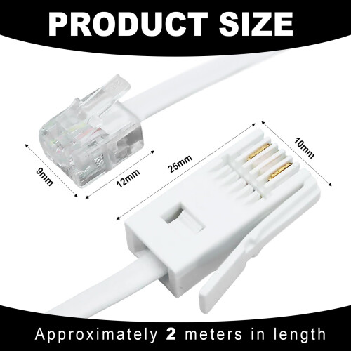 HDXH 1 PCS telephone cable,adsl cable,phone cable 1
