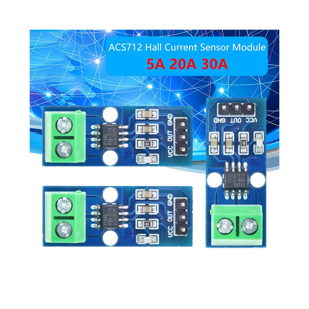 Hall Current Detection Module Tzt Acs712 Hall Current Sensors Module For Diy Electronics And Robotics 5A 6033158084879