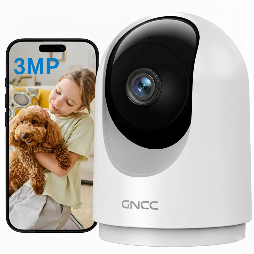 Gncc 2K/3Mp Indoor Security Camera Wifi, Cctv Camera House Security, 360 Pet Dog Baby Monitor With Night Vision, Motion Detection, 2-Way Talk, Cloud 11157571
