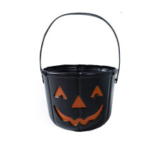 Halloween Pumpkin Bucket for Kids – 1PC Small Plastic Candy Pail, Compatible with Trick or Treat