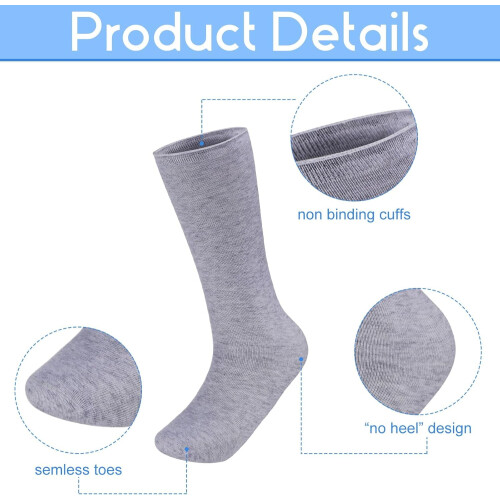 AFO-Socken, nahtlos, Baumwolle, 6 Paar 2