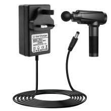 Universal Massage Gun Charger Adapter Replacement, 25.2V 1A Power Supply Cable with LED Indicator, Wide Voltage Adaptability Charging Cable for Elect