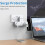 Multi Plug Adapter, Mscien 3 Way UK Plug Extension Socket with 315 Degree Rotation, Wall Power Strip Surge Protector Extender without Cable Plug Adap 4