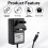 Universal Massage Gun Charger Adapter Replacement, 25.2V 1A Power Supply Cable with LED Indicator, Wide Voltage Adaptability Charging Cable for Elect 5