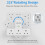 Multi Plug Adapter, Mscien 3 Way UK Plug Extension Socket with 315 Degree Rotation, Wall Power Strip Surge Protector Extender without Cable Plug Adap 2
