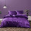 Rosa satengdynetrekk i queen size 2