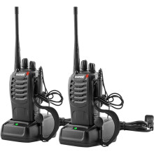 Rádios Walkie-Talkie Radio888S Recarregáveis de Longo Alcance com Fones de Ouvido para Adultos e Crianças (Pacote com 2)