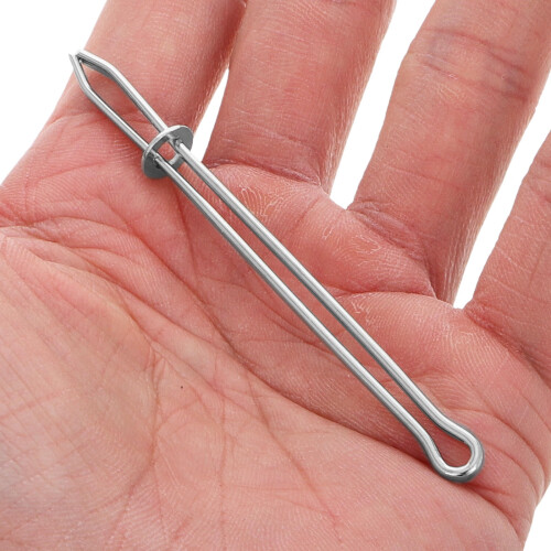8Pcs Silver Drawstring Threader Tool for Garment Use and Crafting Tools with Round Head 2