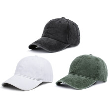 Herren Damen Baseballkappe aus gewaschenem, abgenutztem Twill im Vintage-Stil, verstellbar, Dad-Cap