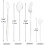 Mirror Silver Flatware Set 18/0 Stainless Steel 24-Piece 7