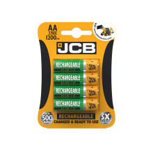 S5452 JCB AA 1200mAh Rechargeable Batteries - Pack of 4