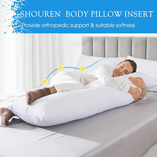 Cotton-Blend Body Pillow 20 x 54 in 2