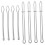8Pcs Silver Drawstring Threader Tool for Garment Use and Crafting Tools with Round Head 6