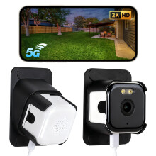 WeChip Window Camera 3MP 2K - Indoor Security Camera for Looking Outside, 2.4GHz & 5GHz WiFi Safeview Window Security Camera with AI Color Night Visi