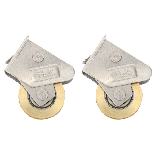 2Pcs Window Track Rollers Round Load-bearing for Homeowners and Contractors