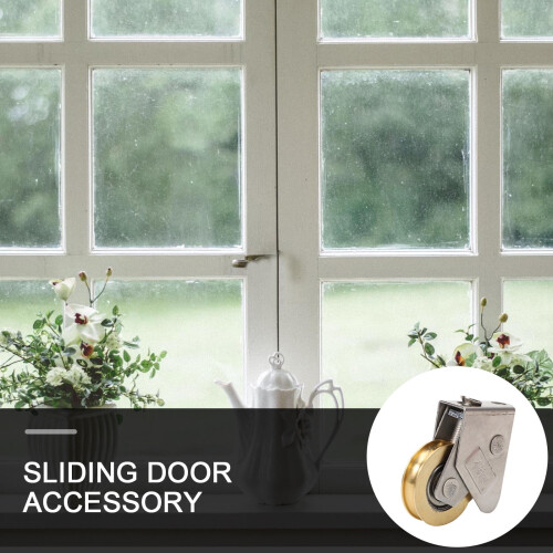 2Pcs Window Track Rollers Round Load-bearing for Homeowners and Contractors 1