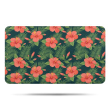 Pioneer Flower Badezimmerteppich mit Blumenmuster, rutschfeste Mikrofasermatte mit Gummirückseite, weiche Badewannen-/Duschmatte (43 x 76 cm).