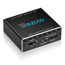 HDMI 2.0 Audio Extractor 4K 60Hz PS5 1080P 120Hz 4:4:4 HDCP 2.2 CEC D-olby vision HDR de-embed SPDIF Optical 5.1CH 3.5mm stereo L/R Audio Breakout D-
