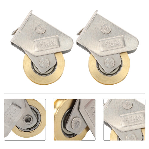 2Pcs Window Track Rollers Round Load-bearing for Homeowners and Contractors 2