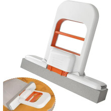 Mini foldable sponge mop with snap grip handle