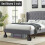 3" Bed Furniture Risers, Heavy Duty Stackable Elevators for Beds, Sofas & Desks, Square ABS Plastic, 6-Pack, Black 8