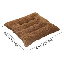 45 x 45 cm voorgevormd stoelkussen – Omkeerbaar parelkatoen, zachte ondersteuning voor eetkamer, kantoor, huis, terras, auto – Geschikt voor