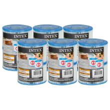 6 x 29001E B00PUZW3N2 PureSpa Type S1 Easy Set Pool Cartridges (12 Filters) | 2, Count (Pack of 1), Blue