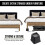 3" Bed Furniture Risers, Heavy Duty Stackable Elevators for Beds, Sofas & Desks, Square ABS Plastic, 6-Pack, Black 2