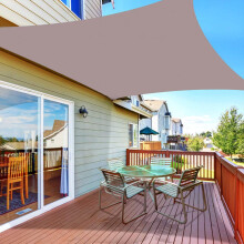 Voile d'ombrage, 200 cm x 200 cm, protection solaire pour terrasse, jardin, espaces extérieurs et activités.