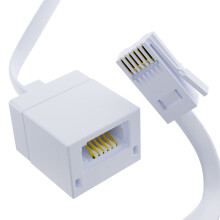 ASNQ BT Extension Cable 5m - Male to Female Landline Phone Cable for Home and Office
