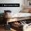 3" Bed Furniture Risers, Heavy Duty Stackable Elevators for Beds, Sofas & Desks, Square ABS Plastic, 6-Pack, Black 3