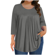 Blusas de tallas grandes para mujer, blusas de verano, túnicas, camisas elegantes e informales de corte holgado, tallas 1X-5X.