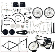 Bicicleta retro de juguete en miniatura para armar, modelo de mini bicicleta, juguete de simulación para dedos, regalos N3C Y7L1