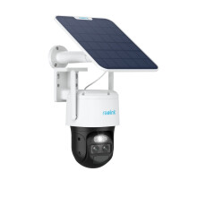 Reolink Solar Security Camera Outdoor Wireless with Auto Tracking&Auto Zoom, Dual Lens PTZ Camera with 360 Surveillance, 2.4/5GHz WiFi, 30m Color Nig