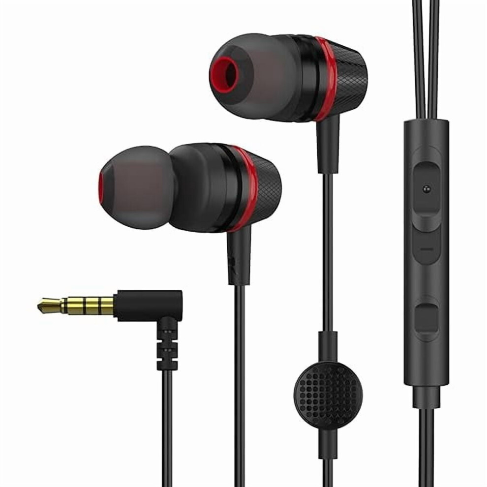 Wired Earbuds With Mic, Volume Control & Magnetic Design Â Deep Bass, Noise Isolating, 3.5Mm Jack For Phone/Android/Pc, Compatible With Ipad/Mp3 9558633778595