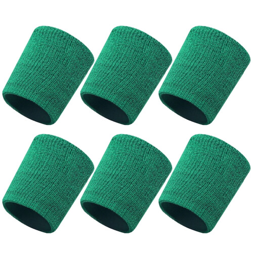 AUQ6Pcs Επικάρπιοι Δακτύλιοι Ισχυρής Απορρόφησης Ιδρώτα, Αναπνεύσιμοι Επιδέσμοι