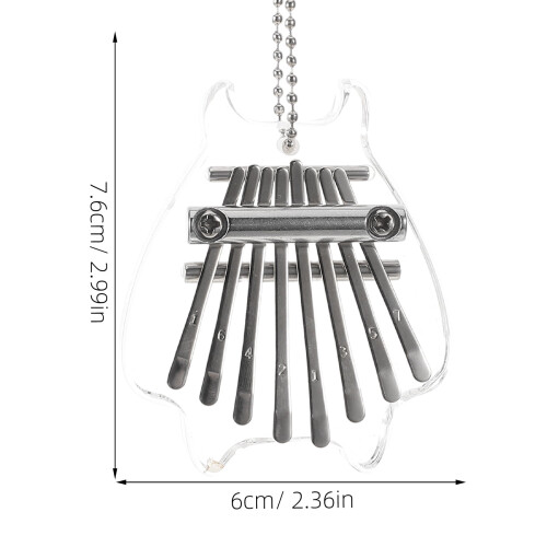 Kalimba thumb piano 8-key transparent beginner set 1