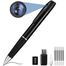FINSUI Spy Cameras Pen 1080P Hidden Cameras Mini Portable Pocket Cam Covert Camera with 32GB SD Card Secret Camera with Video Recording Photo Taking