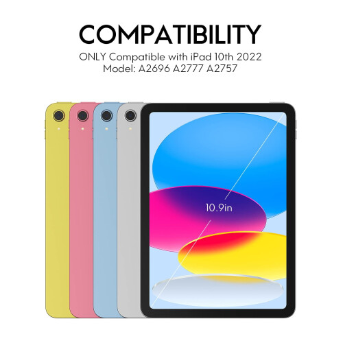 Capa com teclado, retroiluminação e trackpad para iPad de 10,9" (10ª geração) 1