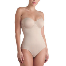 Body sin tirantes Shape Away de TC Fine Intimates para mujer, modelo 4090, con tecnología Back Magic (Cupid Nude, talla 38B).