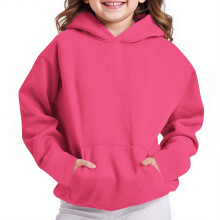 Kukoosong Girls Long Sleeve Hoodies Toddler Girl Fall Clothes V Neck Plain Hooded Fall Baby Girl Clothes Pocket Pullover Tops for 4 Years