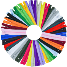 Lot de 100 fermetures éclair en nylon de 8 pouces (20 couleurs différentes) - Fournitures pour la couture et les loisirs créatifs (20 couleurs)