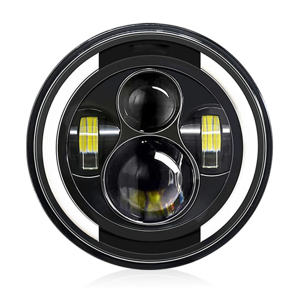1Pcs 7 Inch Car Motorcycle Led Headlight With Drl/Turn /Low Beam/High Beam 7'' Round Headlight 6000K 140W Ip67 Waterproof 9485826317074