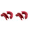 4 PCS Shackle Protector D Ring Cover Isolator Off-road Vehicle Accessory Bumper Red 1
